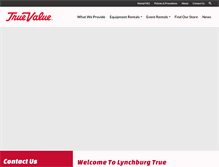 Tablet Screenshot of lynchburgtruevalue.com